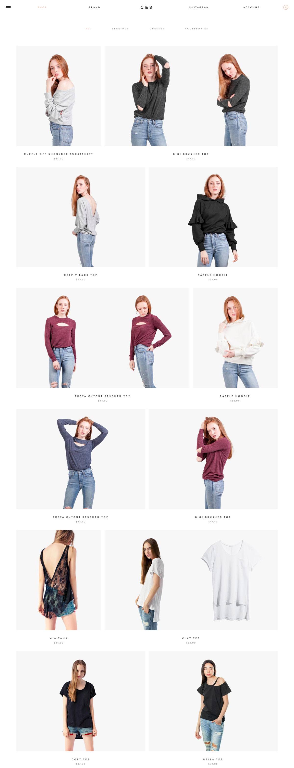 eCommerce website: Cute+Broke