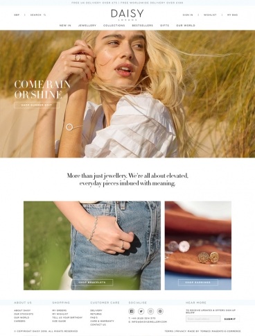 eCommerce website: Daisy London