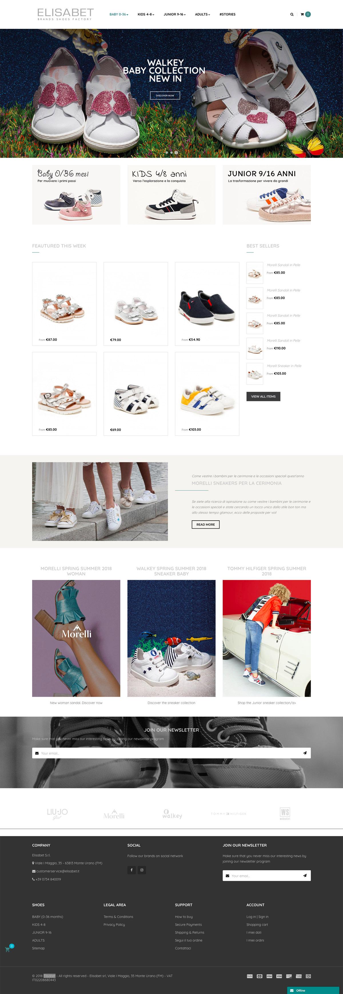 eCommerce website: Elisabet