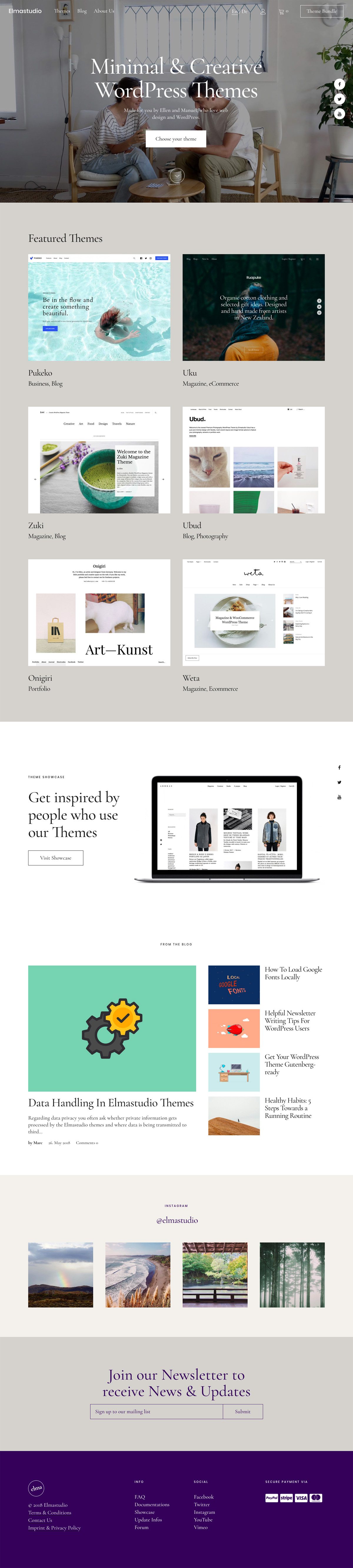 eCommerce website: Elmastudio