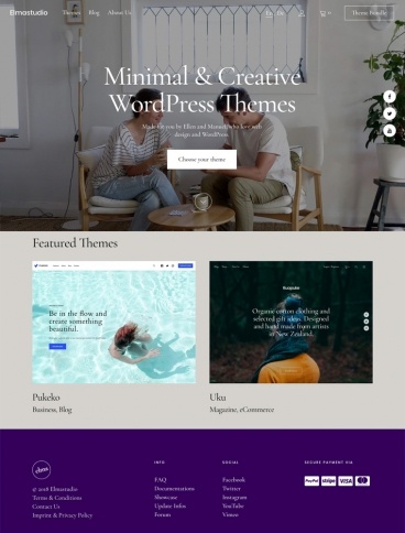 eCommerce website: Elmastudio