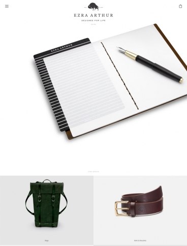 eCommerce website: Ezra Arthur
