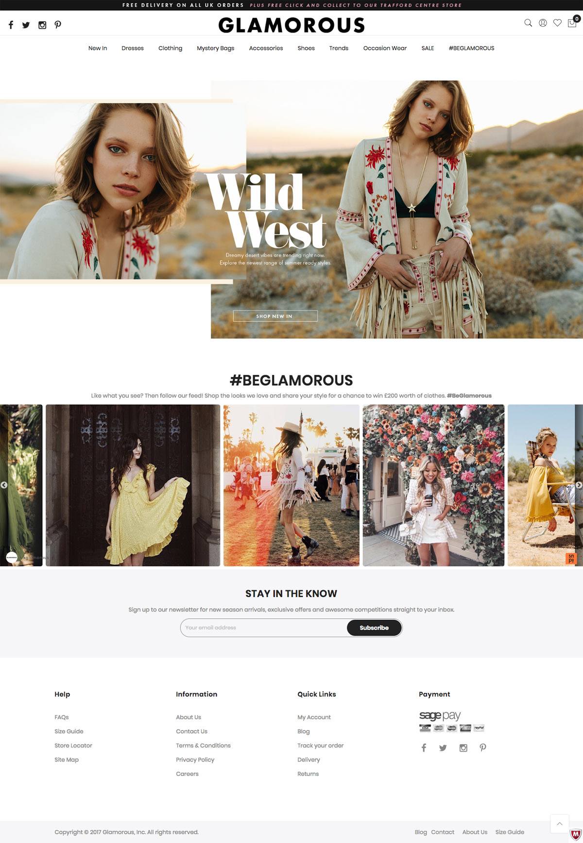 eCommerce website: Glamorous