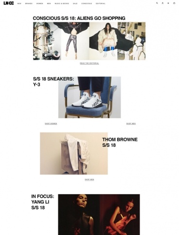 eCommerce website: LN-CC