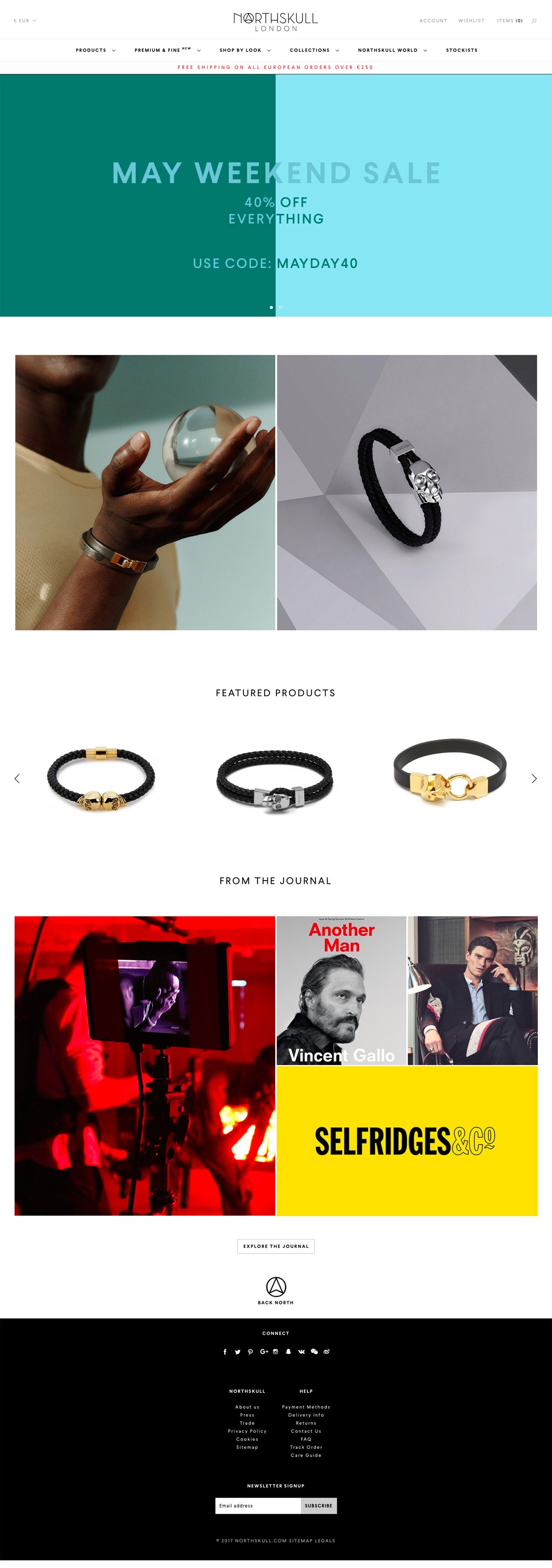 eCommerce website: Northskull