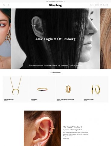 eCommerce website: Otiumberg