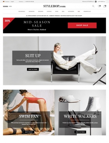 eCommerce website: STYLEBOP