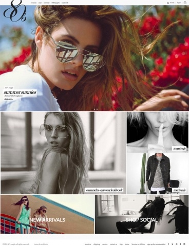 eCommerce website: 80’s Purple