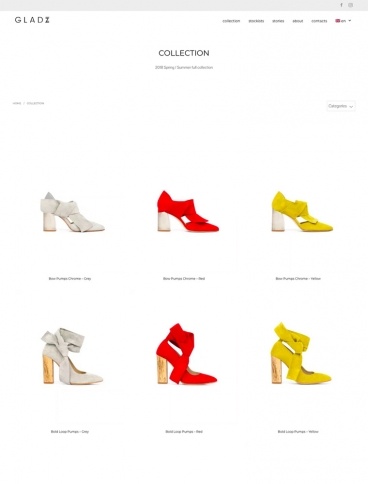 eCommerce website: Gladz