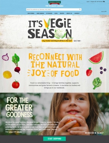 eCommerce website: Harris Farm Markets