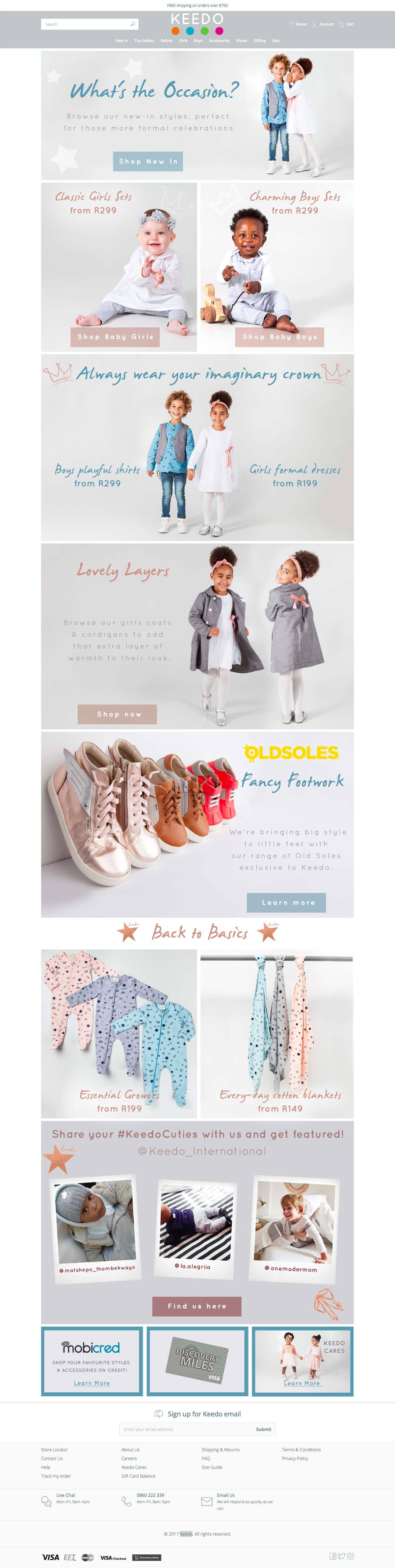 eCommerce website: Keedo