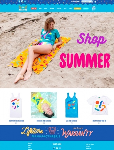 eCommerce website: Mokuyobi