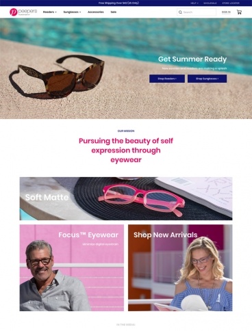 eCommerce website: Peepers