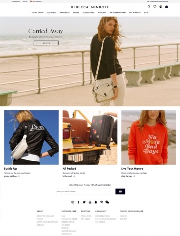 eCommerce website: Rebecca Minkoff