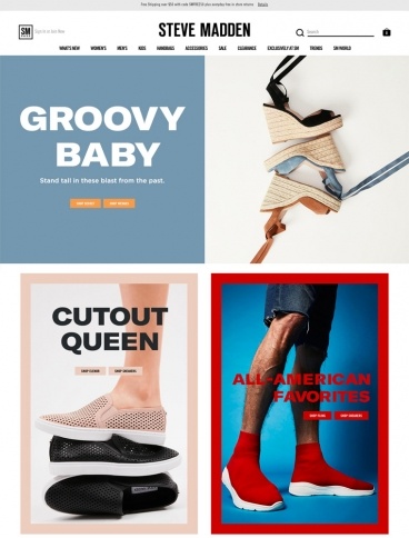 eCommerce website: Steve Madden