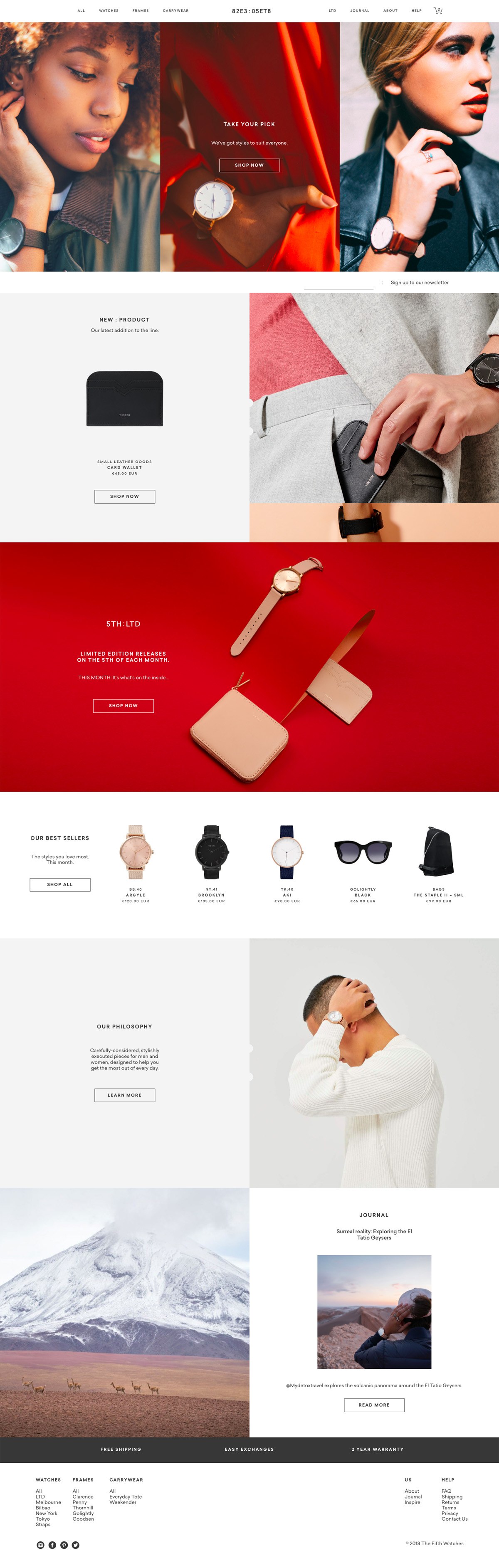 eCommerce website: The 5TH