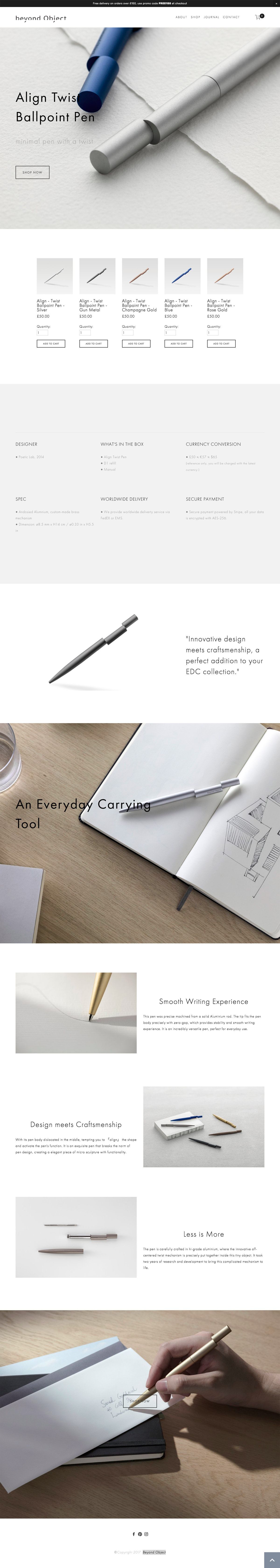 eCommerce website: Beyond Object