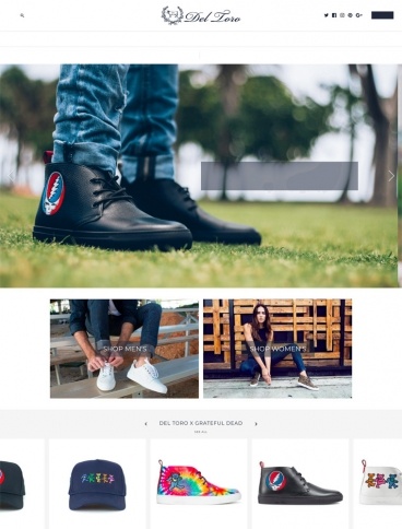 eCommerce website: Del Toro