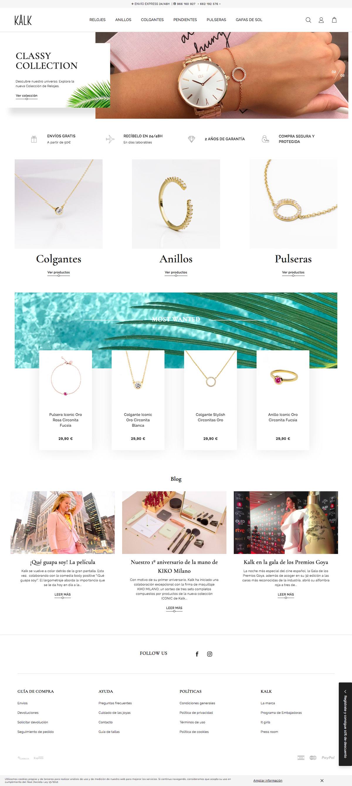 eCommerce website: KALK