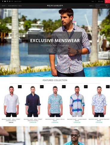 eCommerce website: MenFashion.com