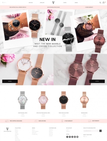 eCommerce website: Paul Valentine
