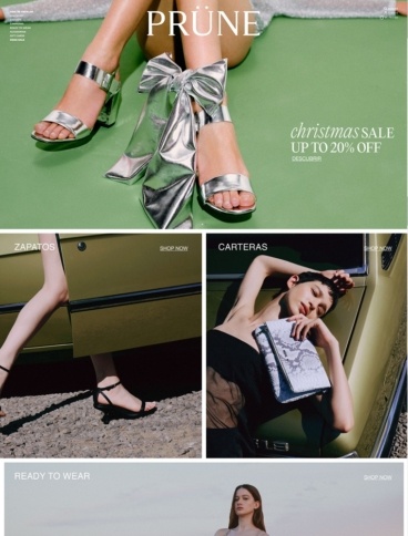 eCommerce website: Prune