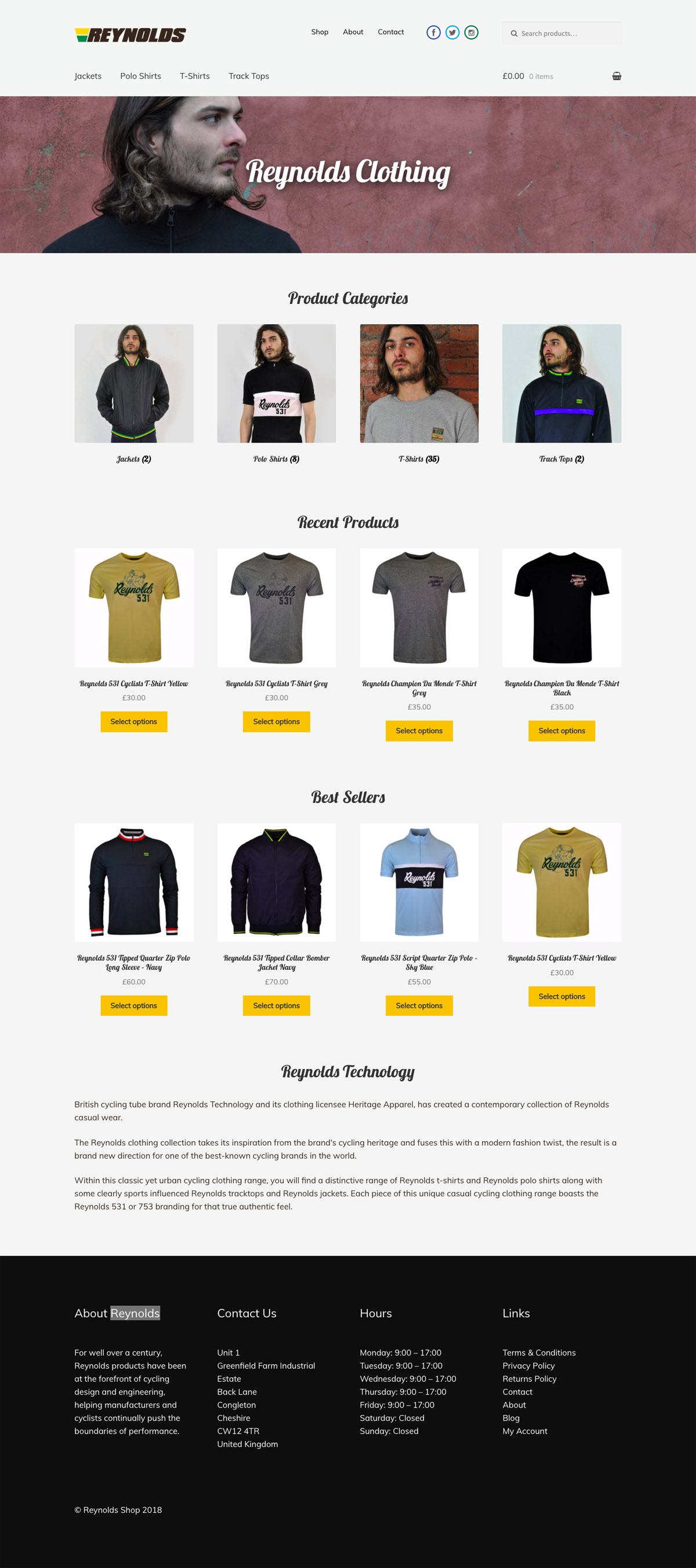 eCommerce website: Reynolds