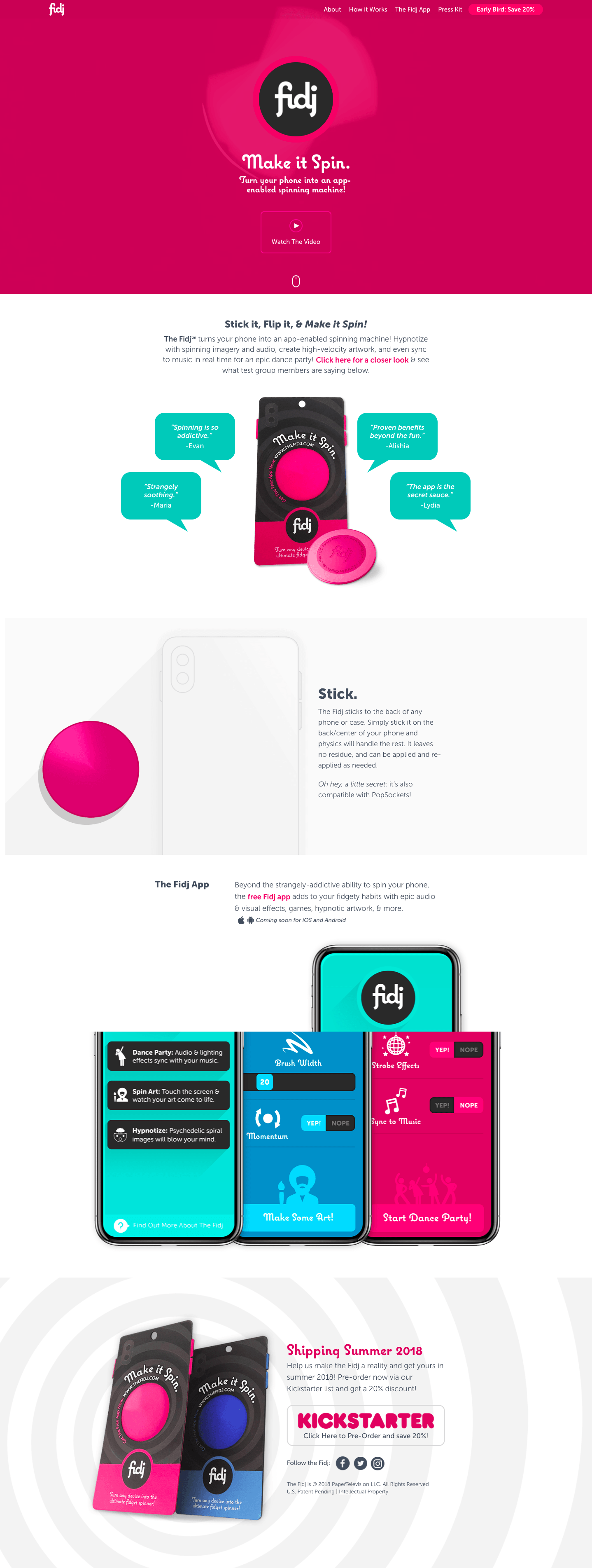 eCommerce website: TheFidj