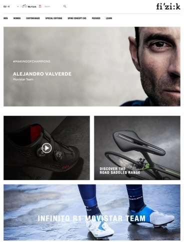 eCommerce website: Fizik