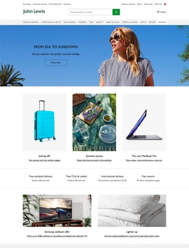 eCommerce website: Lohn Lewis
