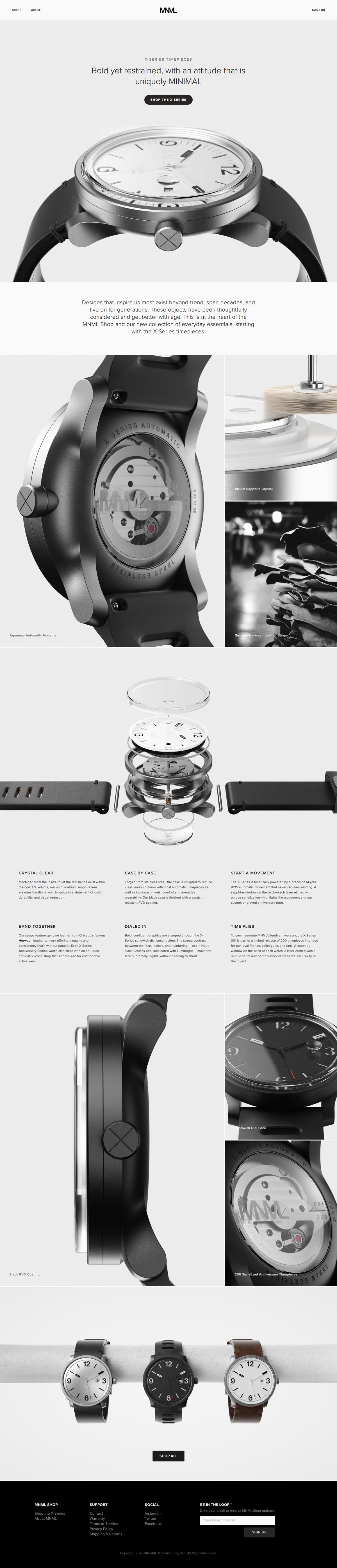 eCommerce website: MINIMAL INC