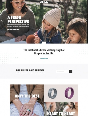 eCommerce website: QALO
