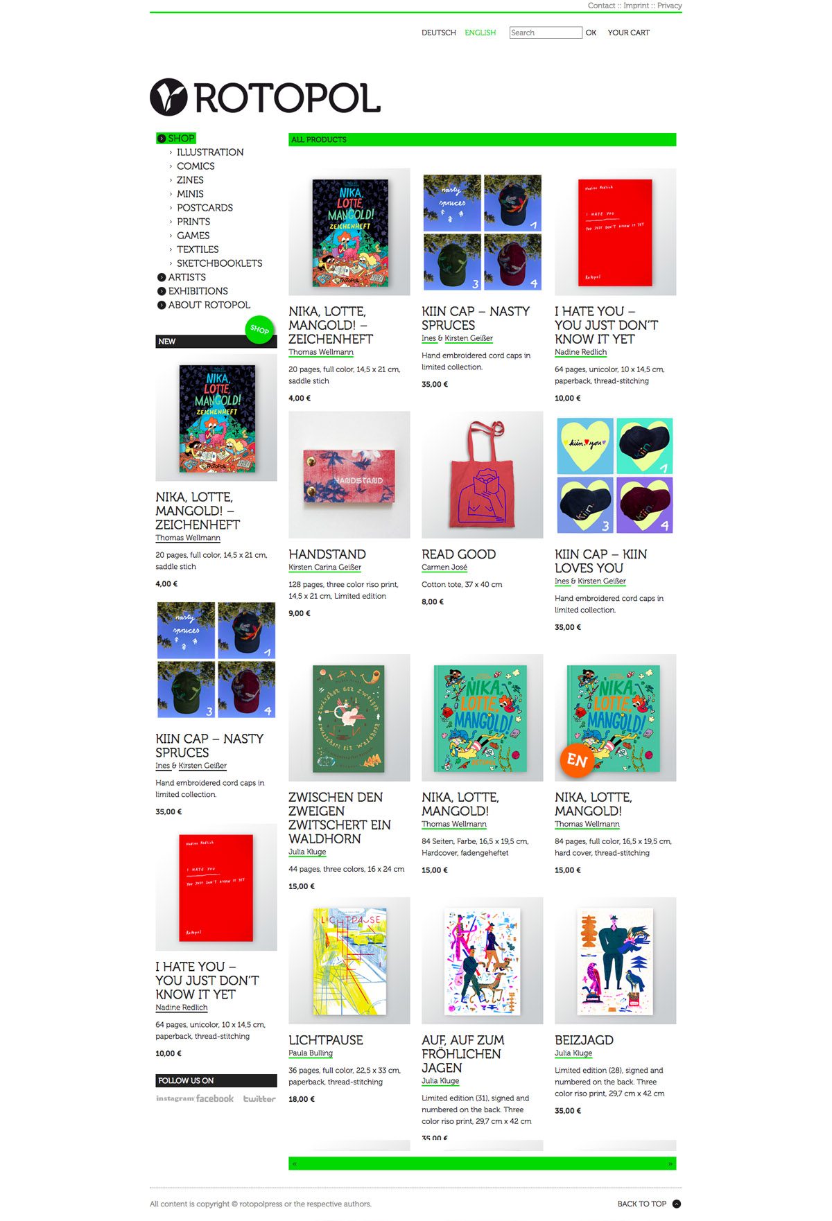 eCommerce website: rotopolpress