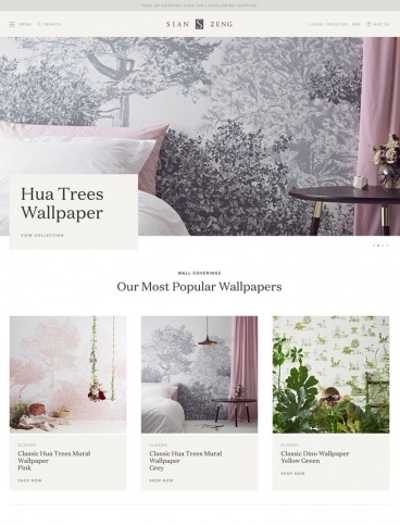 eCommerce website: Sian Zeng