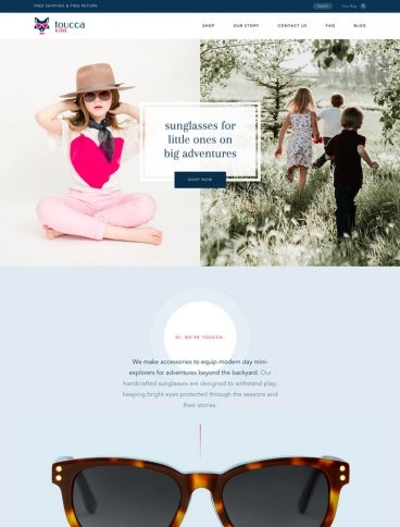 eCommerce website: toucca kids