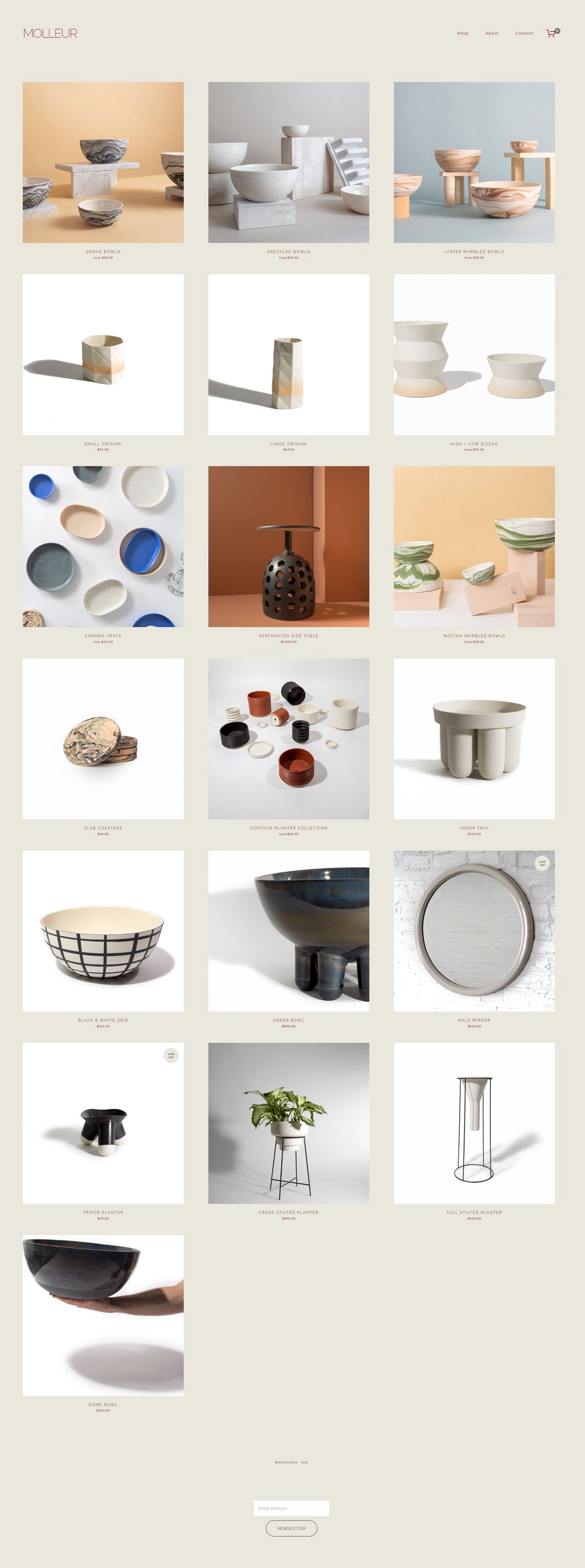 eCommerce website: Andrew Molleur