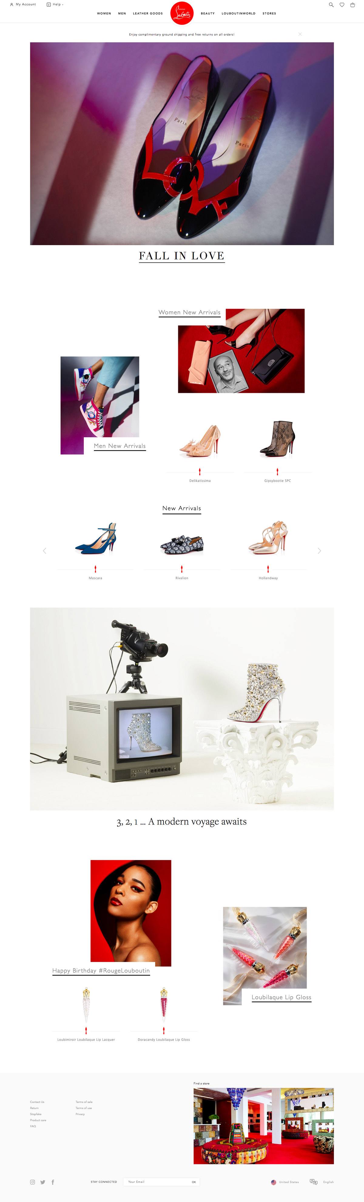 eCommerce website: Christian Louboutin