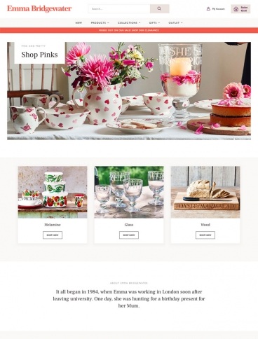 eCommerce website: Emma Bridgewater