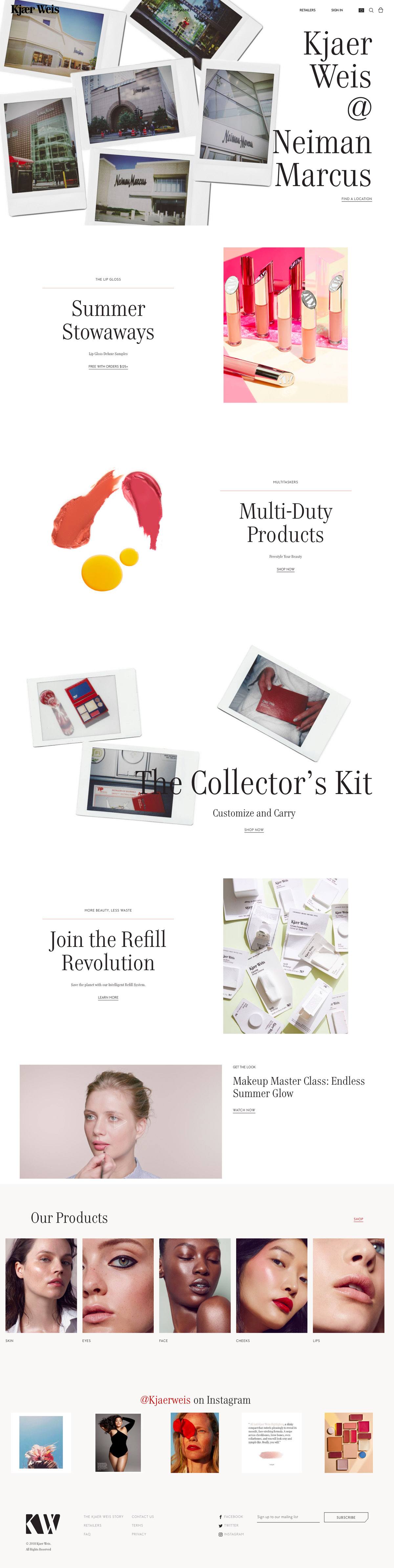 eCommerce website: Kjaer Weis