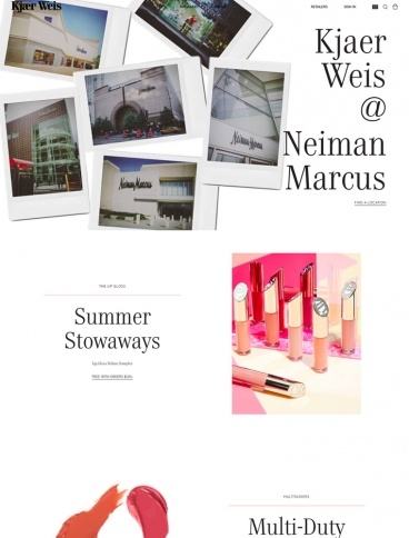 eCommerce website: Kjaer Weis