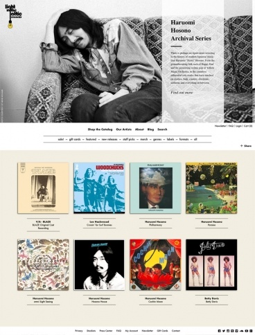 eCommerce website: Light In The Attic