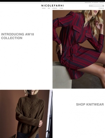 eCommerce website: Nicole Farhi