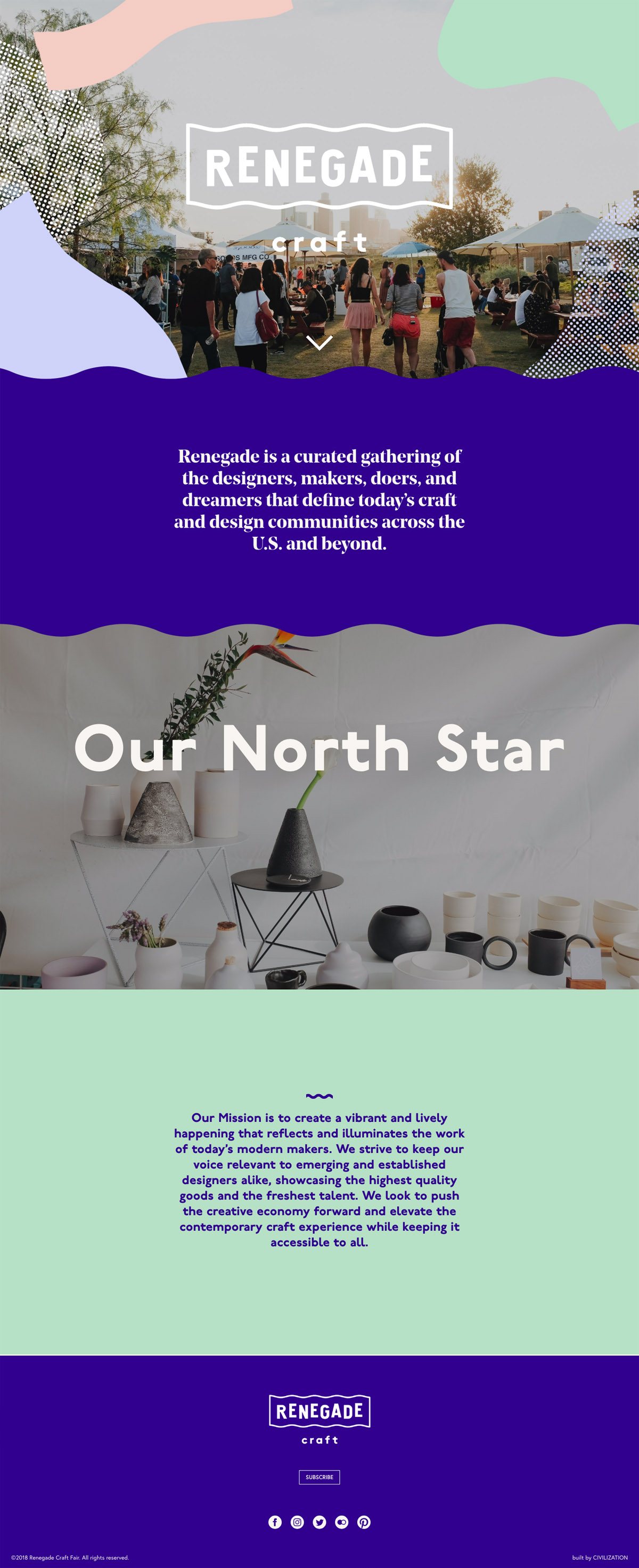 eCommerce website: Renegade Craft