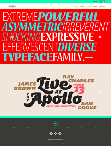 eCommerce website: Sudtipos