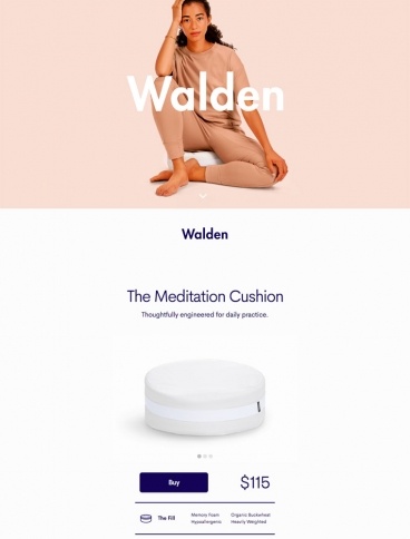 eCommerce website: Walden