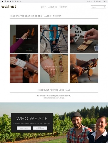 eCommerce website: Walnut Studiolo