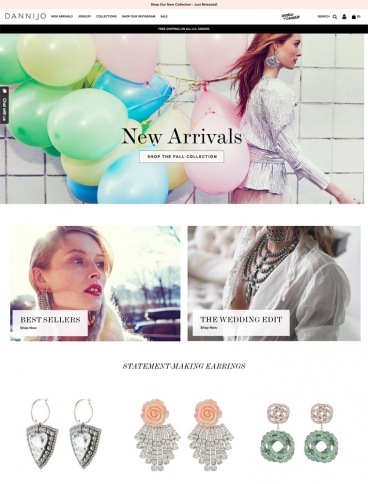 eCommerce website: Dannijo
