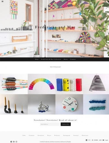 eCommerce website: Fredericks & Mae