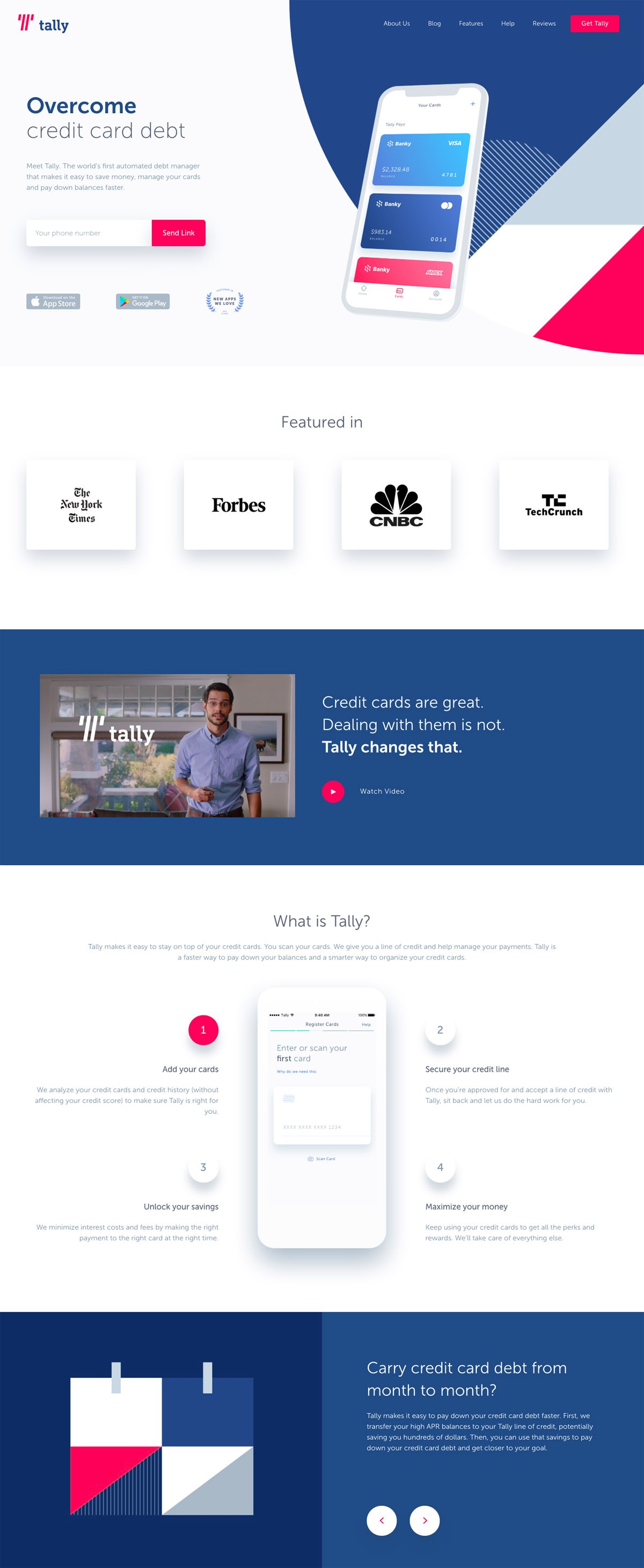 eCommerce website: Tally