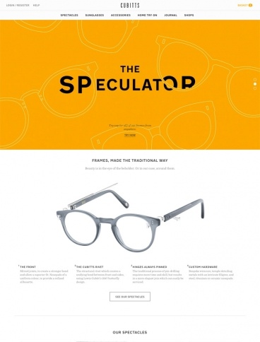 eCommerce website: Cubitts